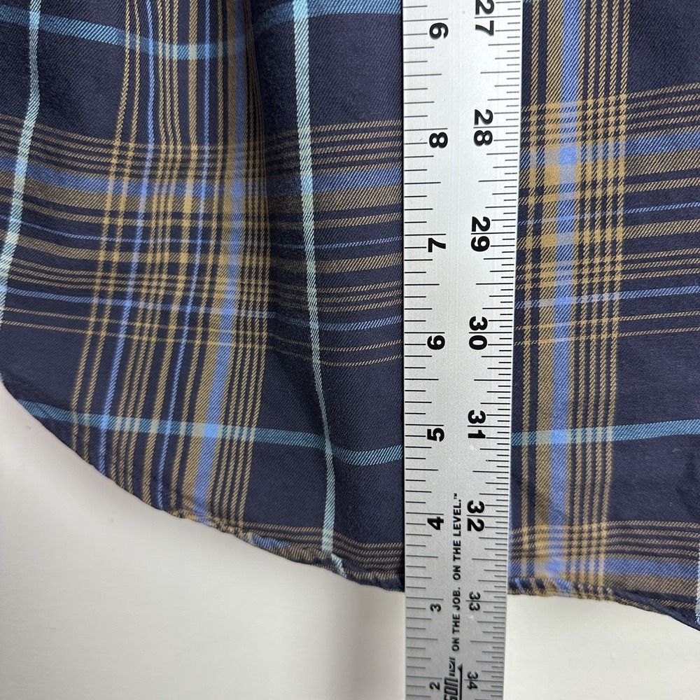 CC FILSON Seattle Blue Plaid Button Down Mens XXL Long Sleeve Cotton Lightweight - Picture 5 of 7